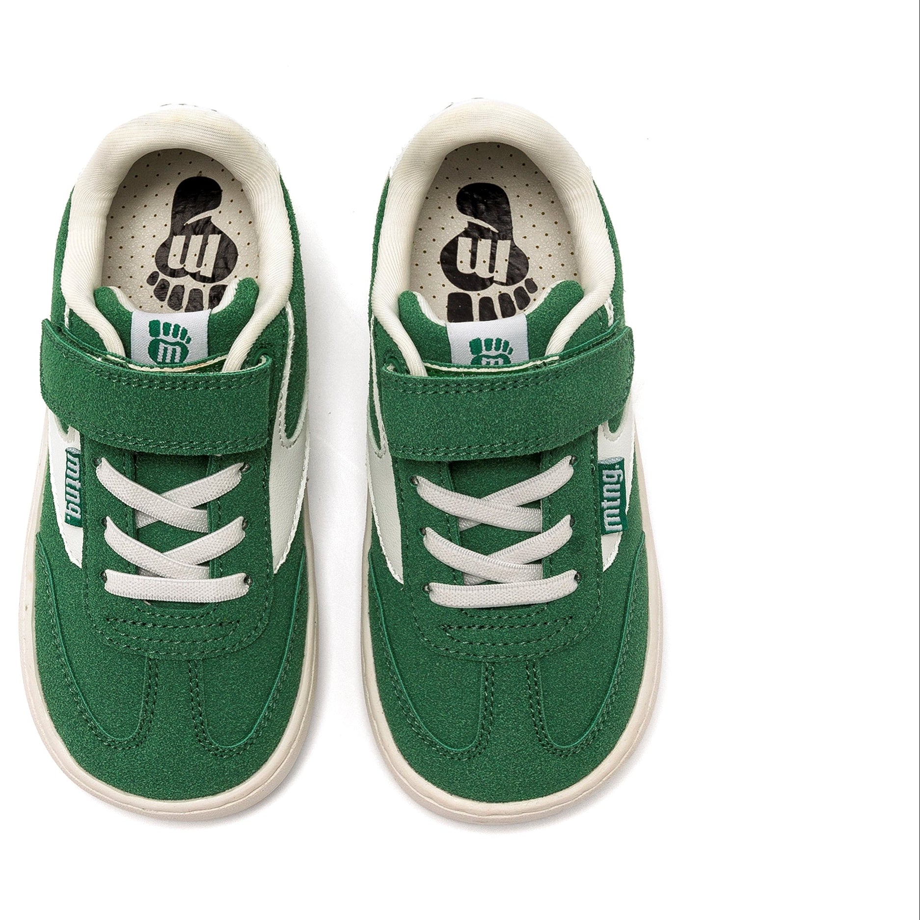 Kindersneaker groen/wit